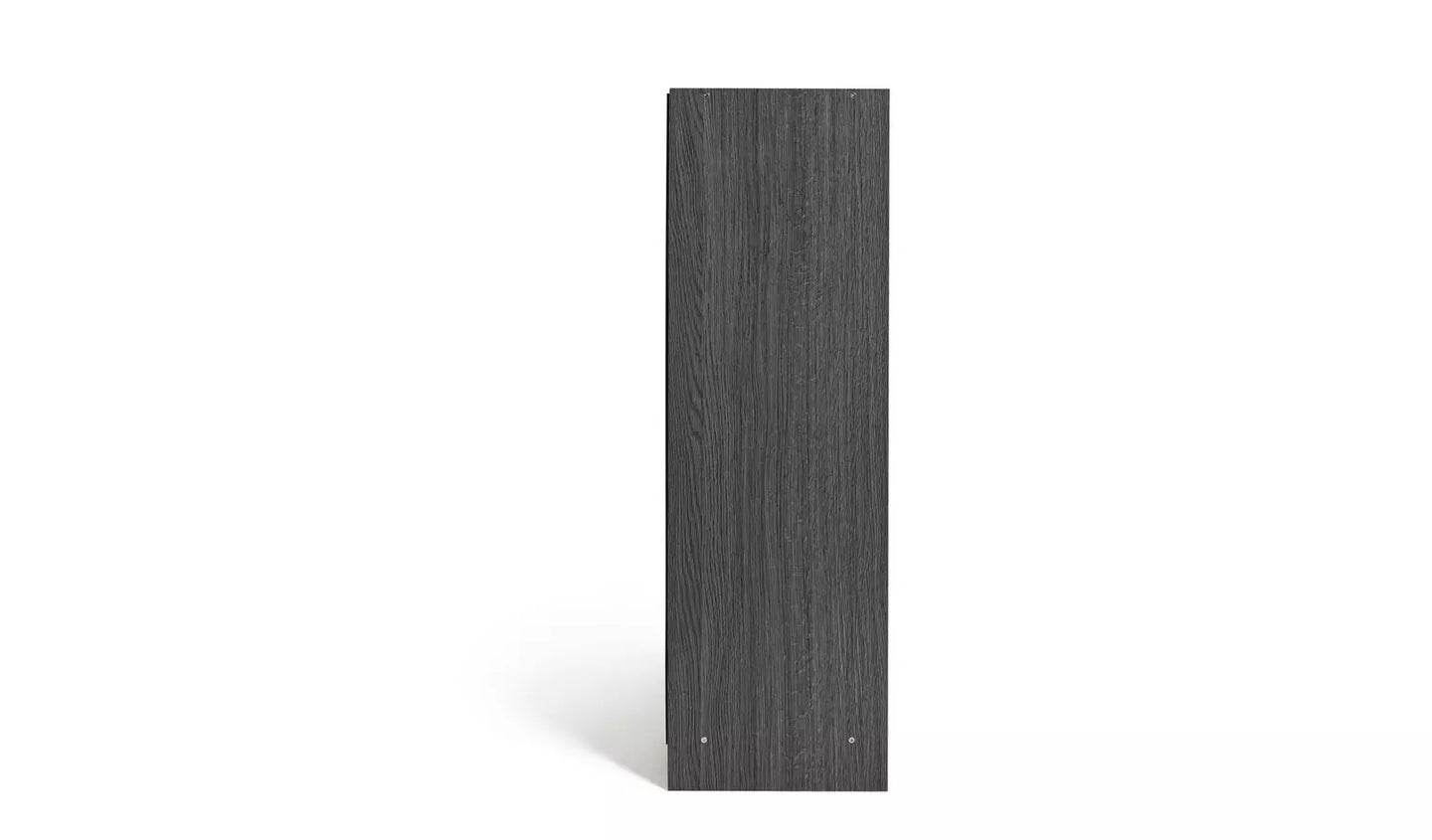 Assembled Maine Short Bookcase - Black